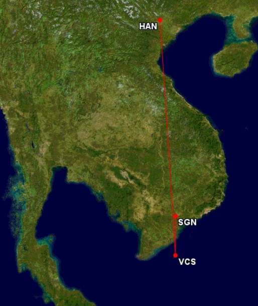 VietJet route VCS