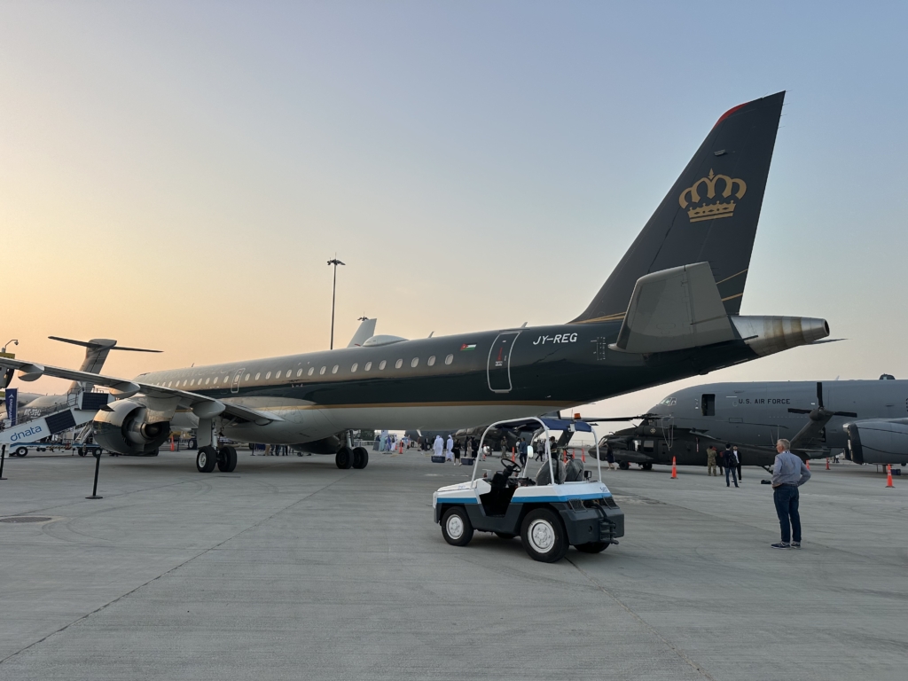 Royal Jordanian Embraer E195-E2 at Dubai Airshow