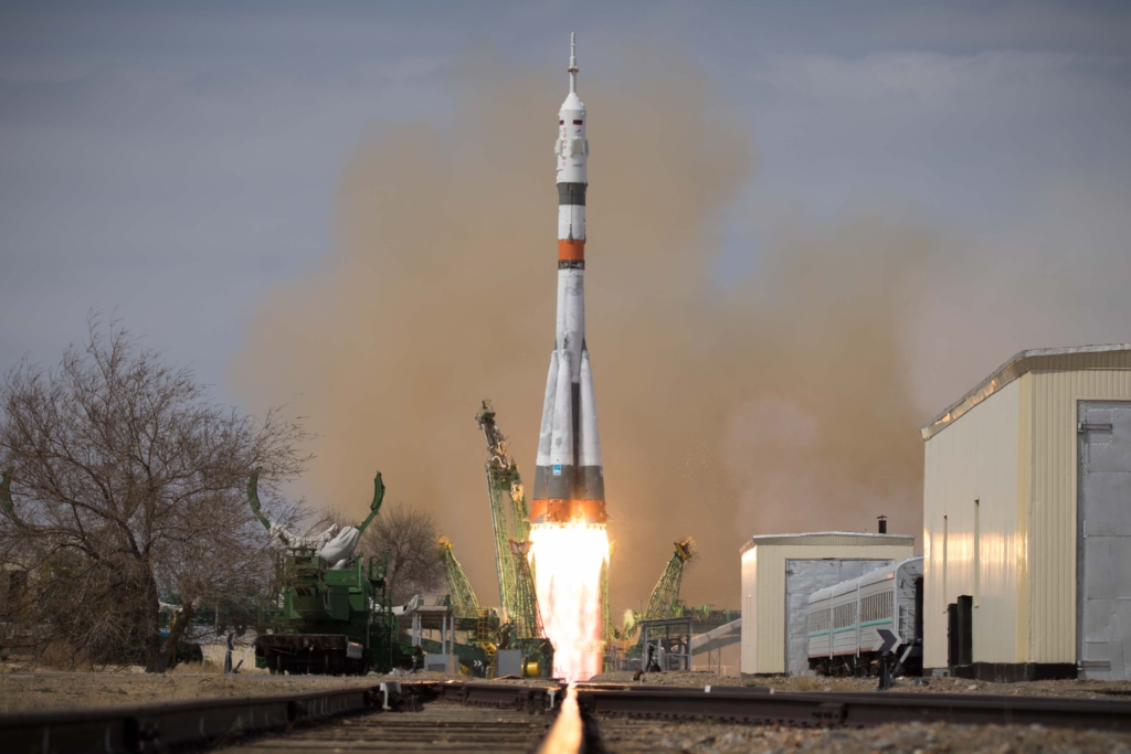 Russia Soyuz rocket blasts off from Baikonur launch pad