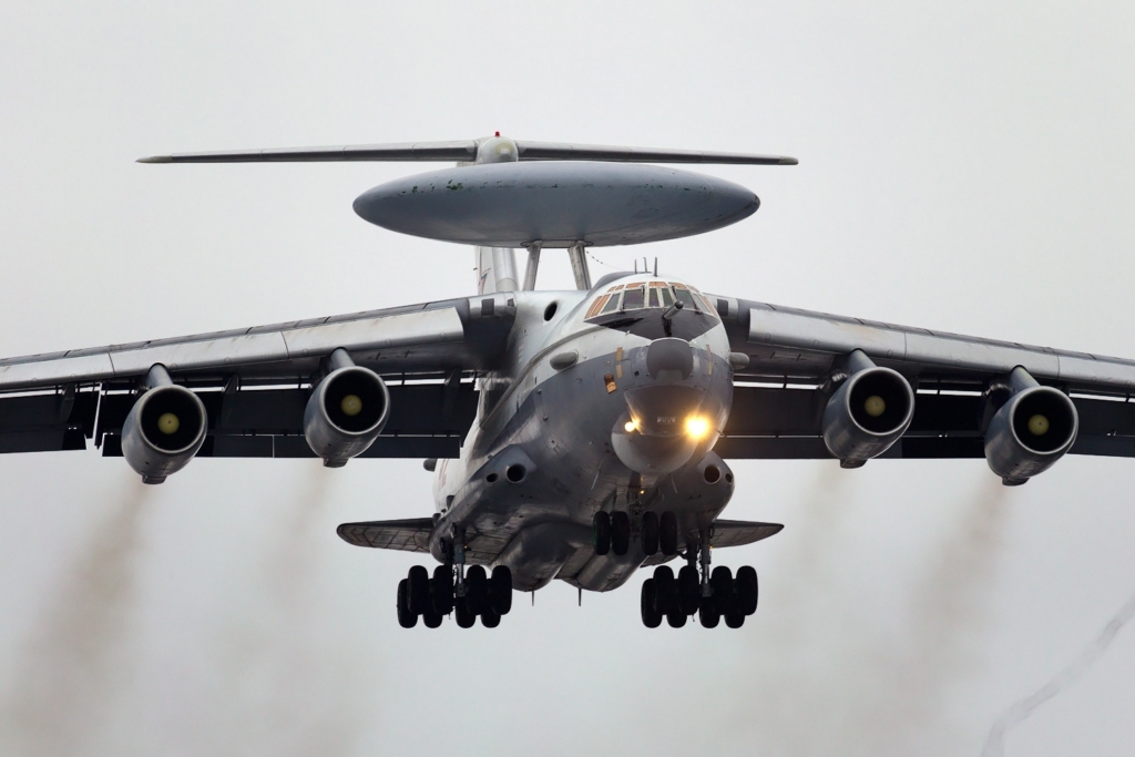 Russian A-50 AWACS flying