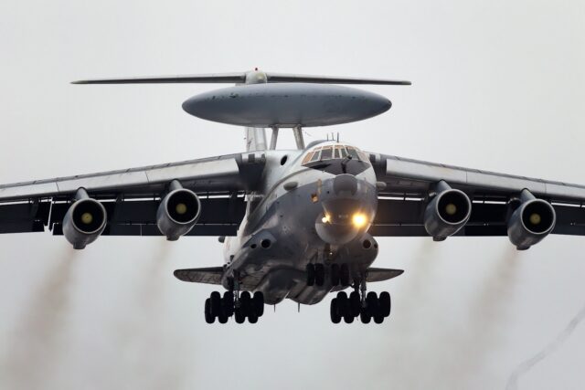 Russian A-50 AWACS flying