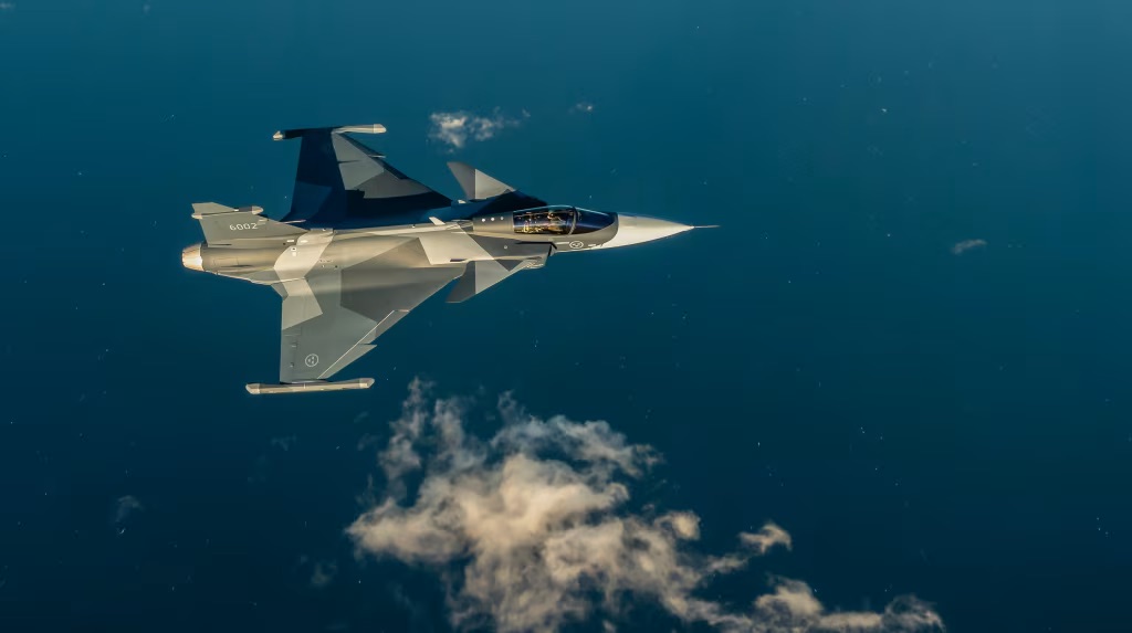 Saab Gripen E in flight