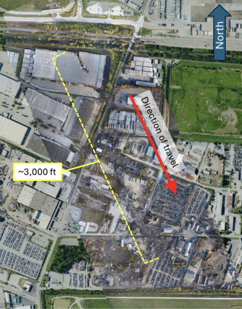 UPS Md-11 crash site wreckage