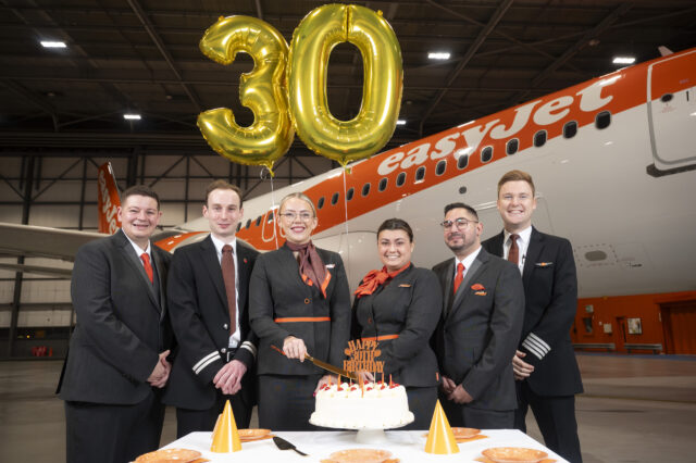 easyJet 30th birthday celebrations at LLA, London, 10th November 2025