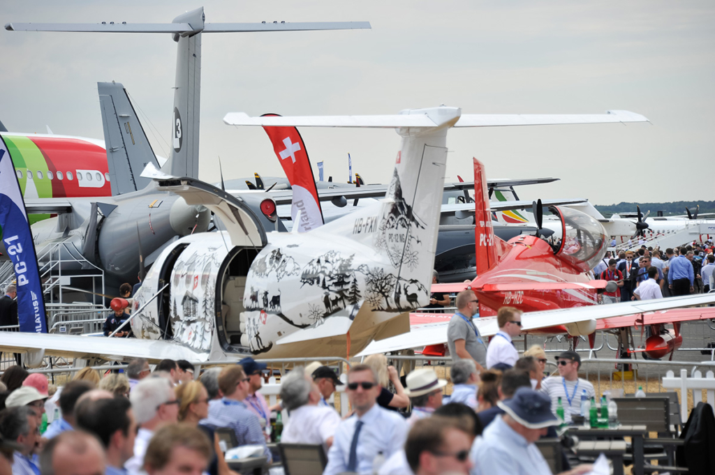 Farnborough International airshow in 2018