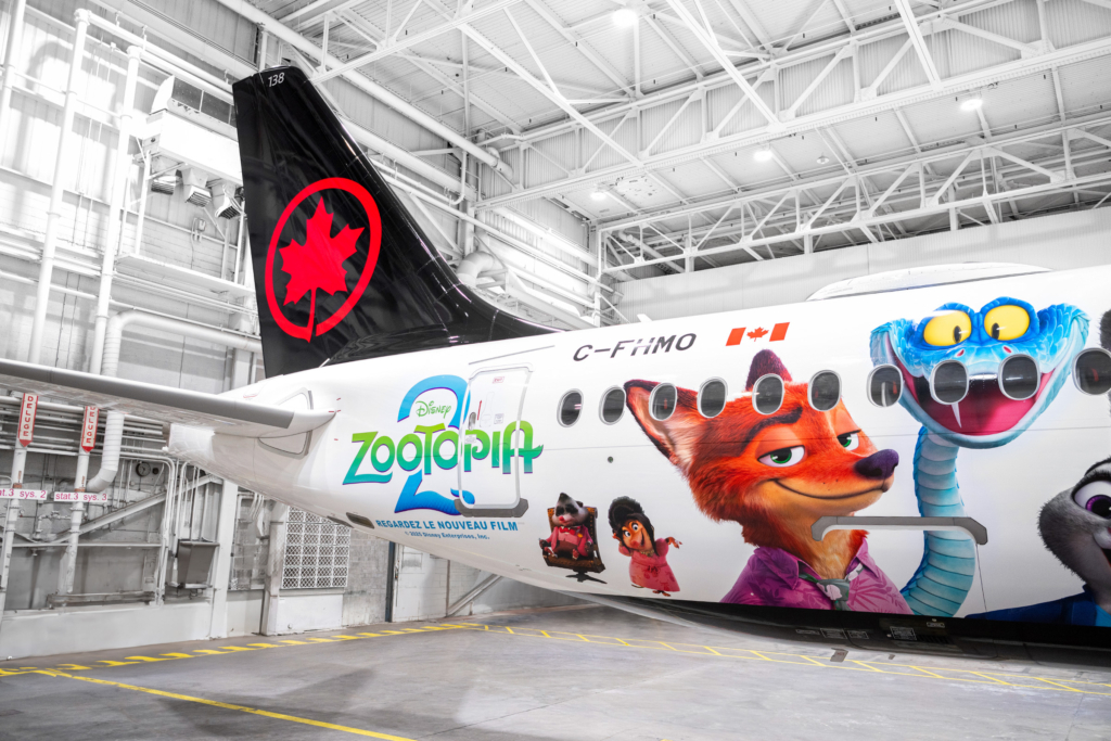 Air Canada Zootopia 2 special livery