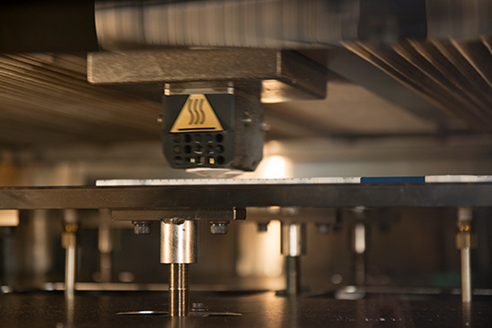 Stratasys 3D printer in action