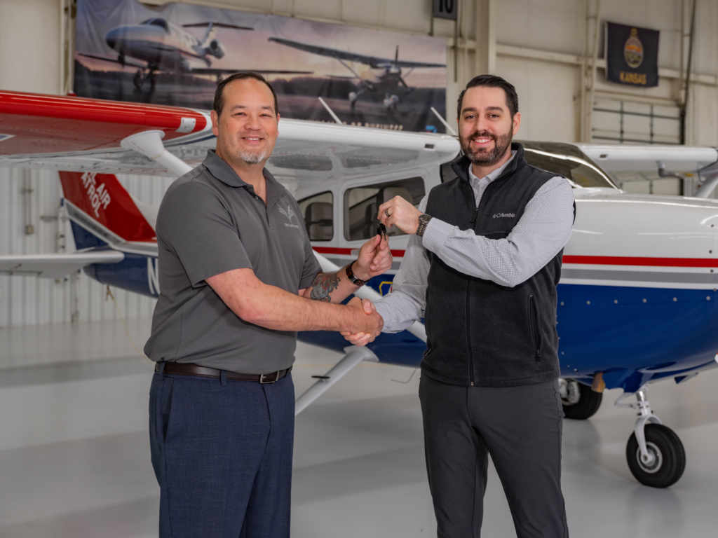 Civil Air Patrol Cessna handover