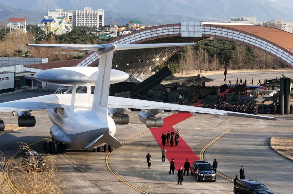 AWACS at 80th anniversary of the North Korean Air Force