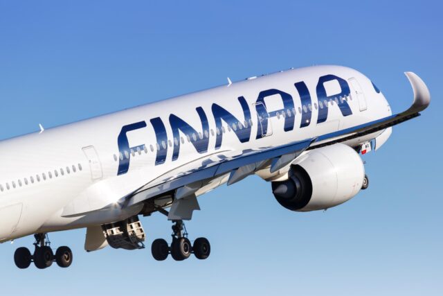 Finnair A350 taking off