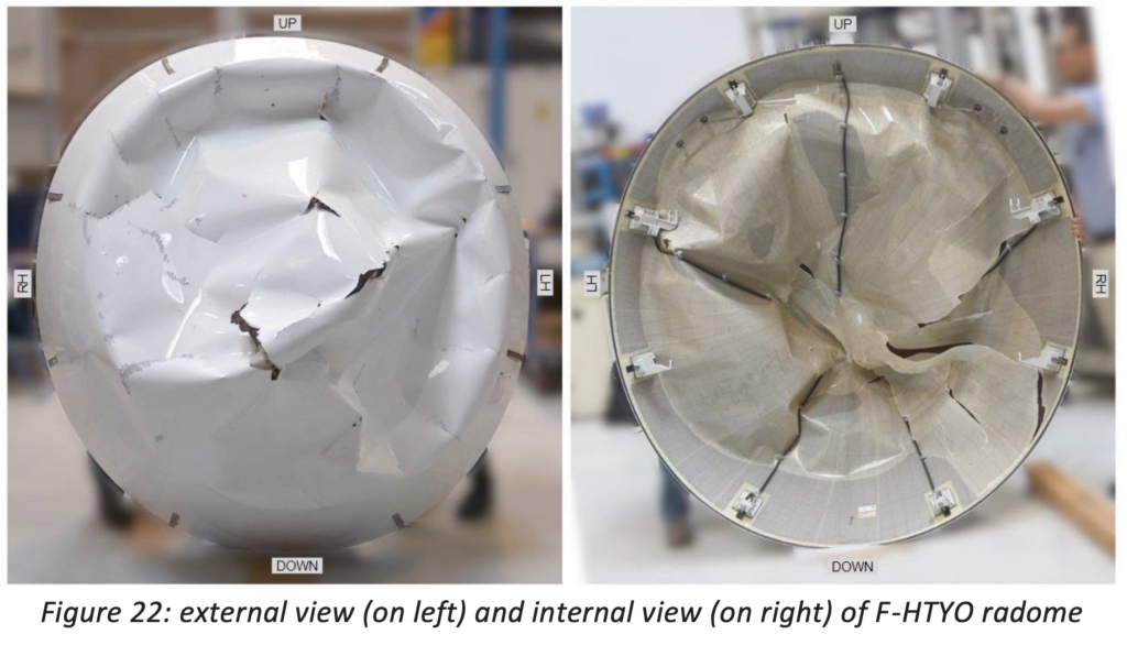 A350 suffers 5 bird strikes before radome collapsed inflight