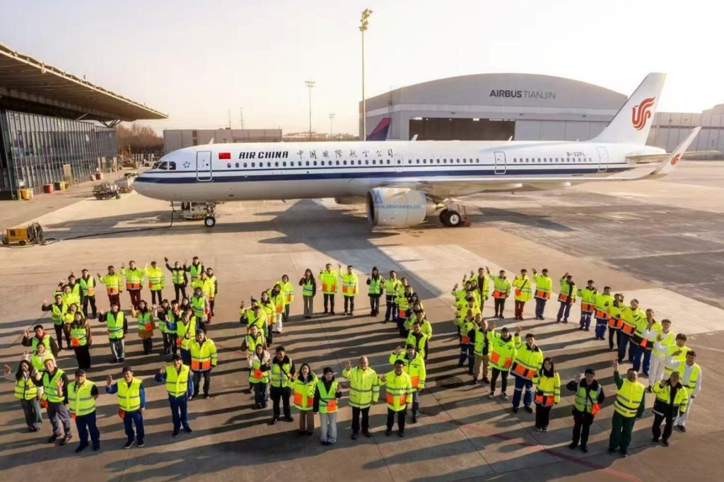 Airbus 800th A320neo at Tianjin delivered to Air China