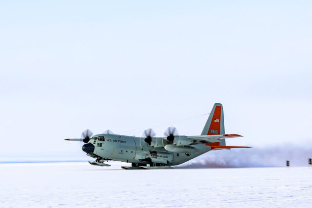 An LC-130 assigned to the 109th Airlift Wing, New York Air National Guard
