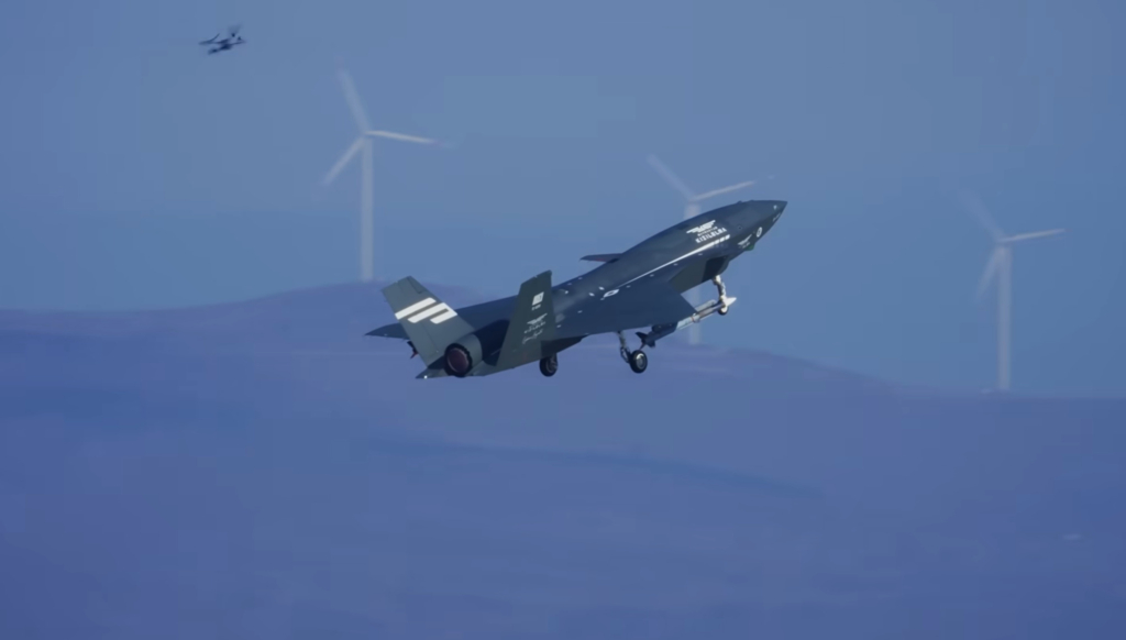 Baykar Kızılelma in test exercise