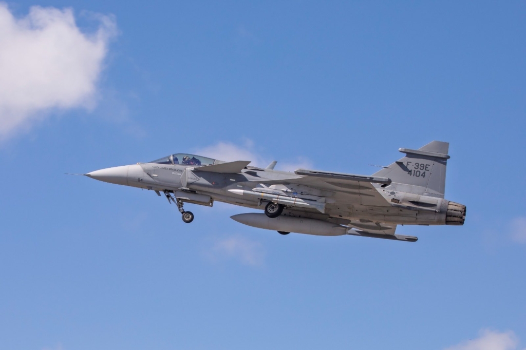 Brazil Saab Gripen E carrying metor missile