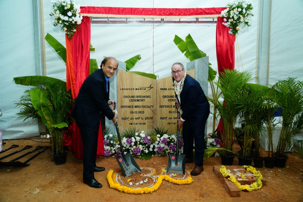 Breaking ground on new C130J MRO hub in India
