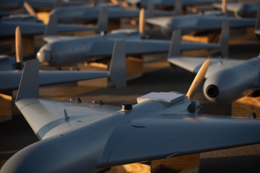 CENTCOM one way attack drones lined up