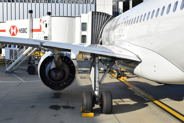 SAS A320neo on turnaround