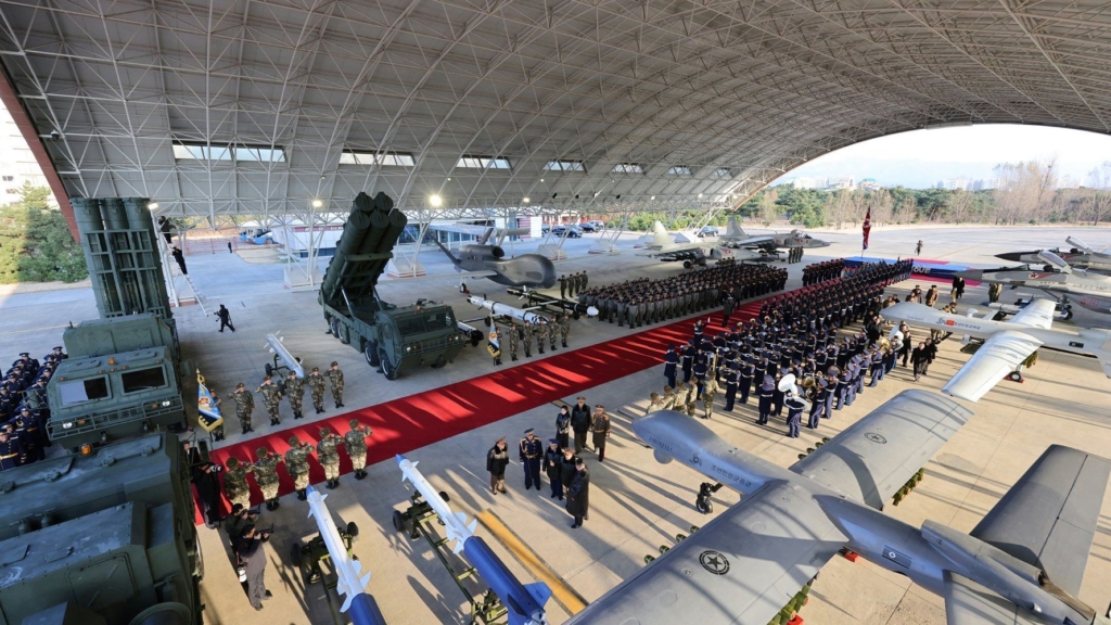 Drones at 80th anniversary of the North Korean Air Force