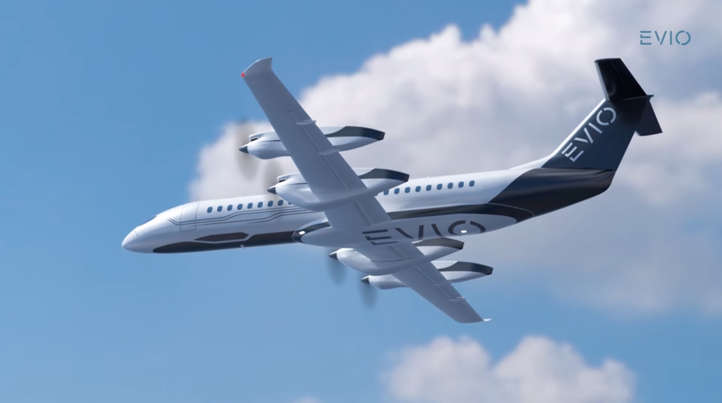 Evio hybrid electric regional aircraft 810