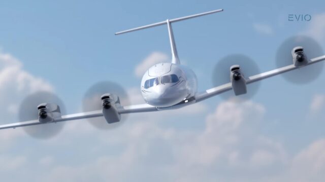 Evio hybrid electric regional aircraft 810