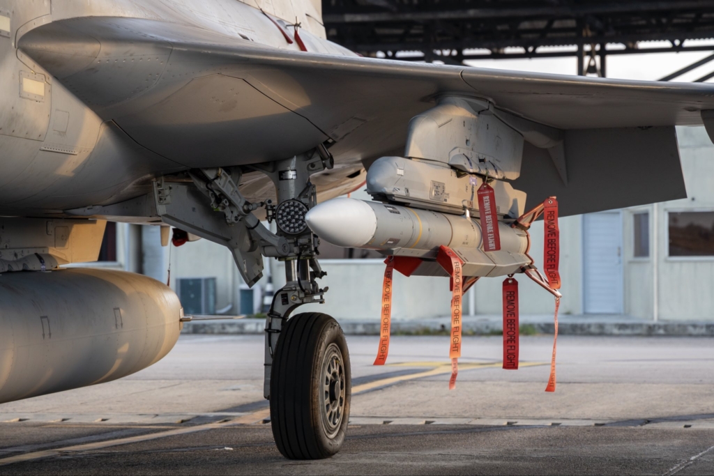 MBDA Meteor missile under Saab Gripen wing