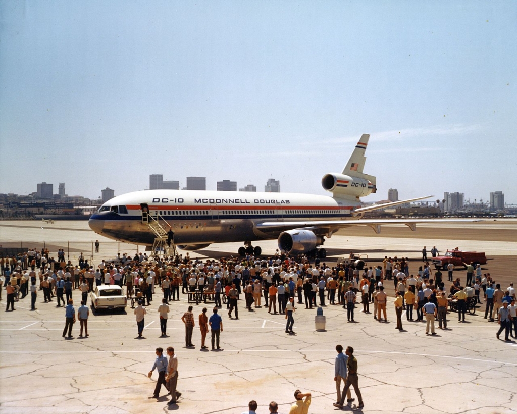 Douglas DC-10 prototype roll out
