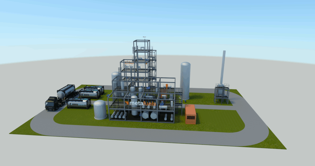 Metafuels eSAF plant in rotterdam