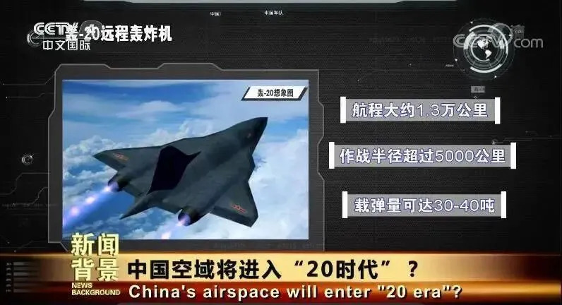 Rendering of Chinese H-20 bomber in flight