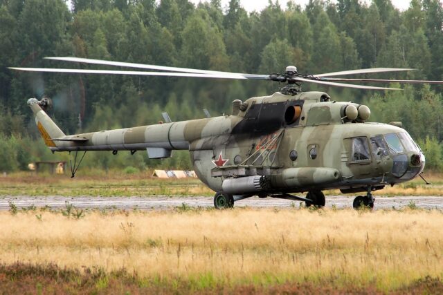 Russian military Mi-8 helicopter