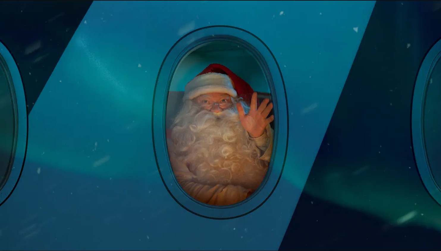 Santa on a Finnair Flight