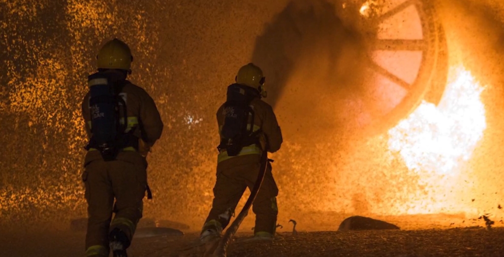 Heathrow airport new A380 firefighting rig
