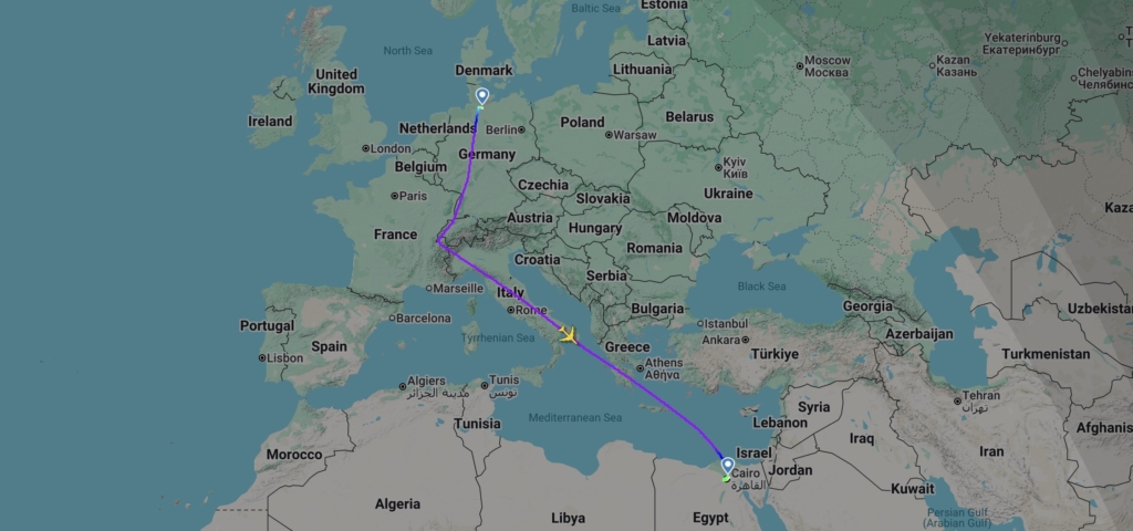 Su-EGY Egypt air force one 747-8 arriving in Cairo