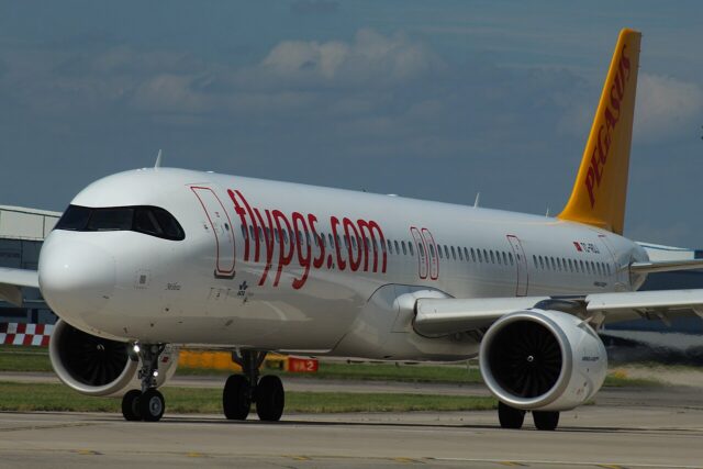 Pegasus Airlines A321neo head on