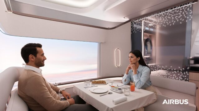 Airbus Airspace first class cabin concept, Crystal Cabin Award shortlist 2026