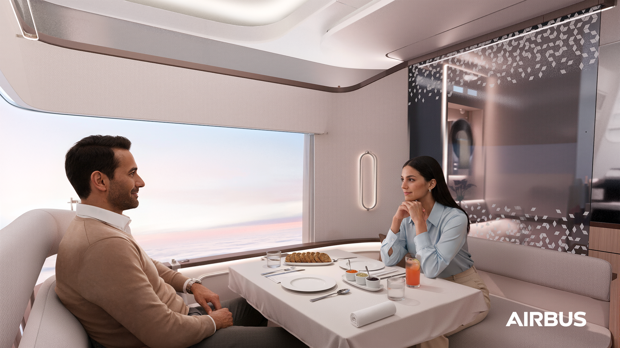Airbus Airspace first class cabin concept, Crystal Cabin Award shortlist 2026