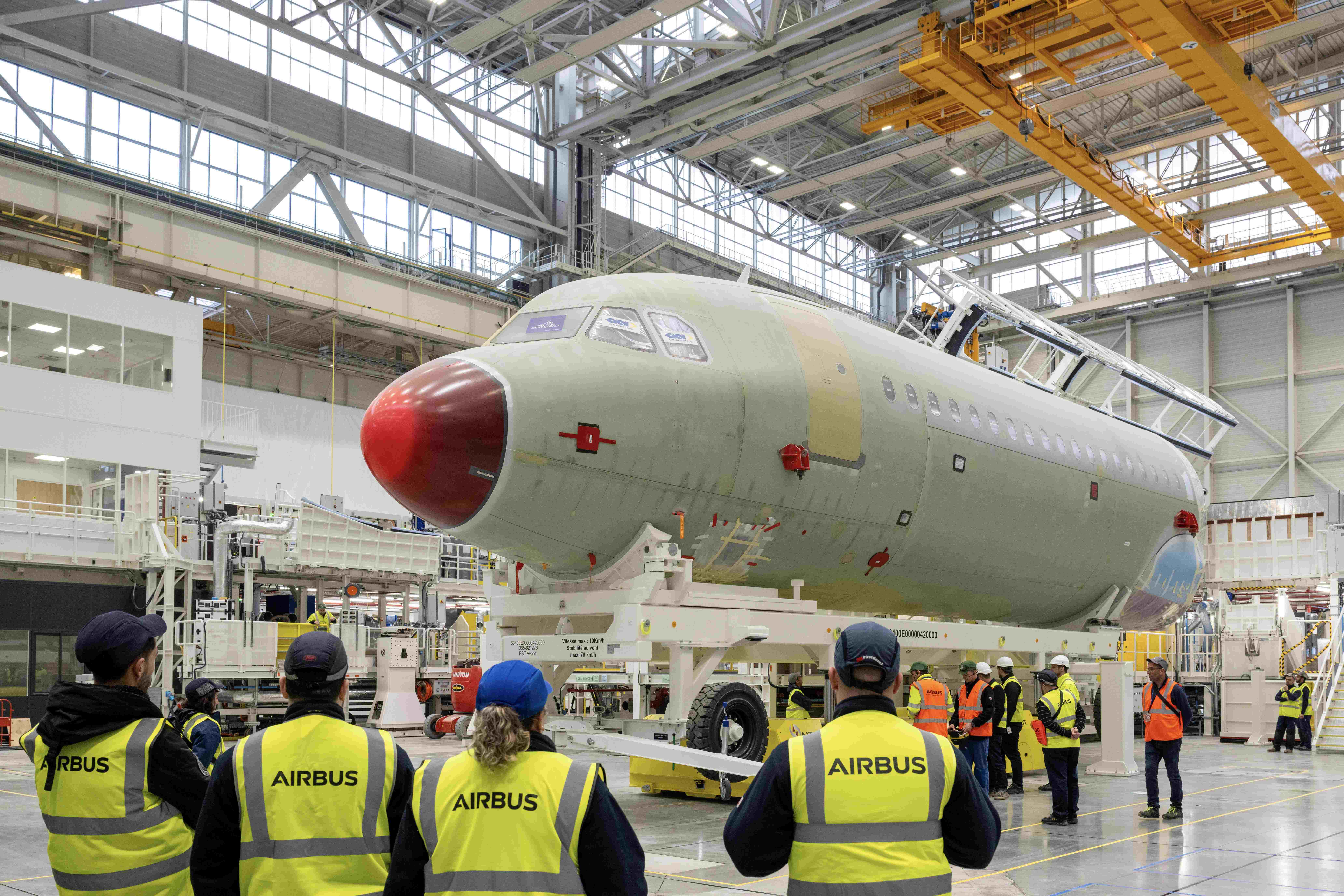 Airbus A321neo assembly line in toulouse