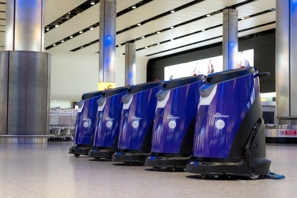 Heathrow Airport wants the public to help name its cobots (cleaning robots). 