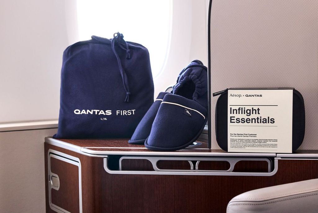New Qantas first class pajamas