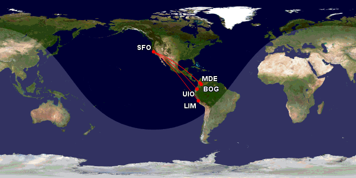 San Francisco Airport Airbus A321XLR opportunities map range and cities