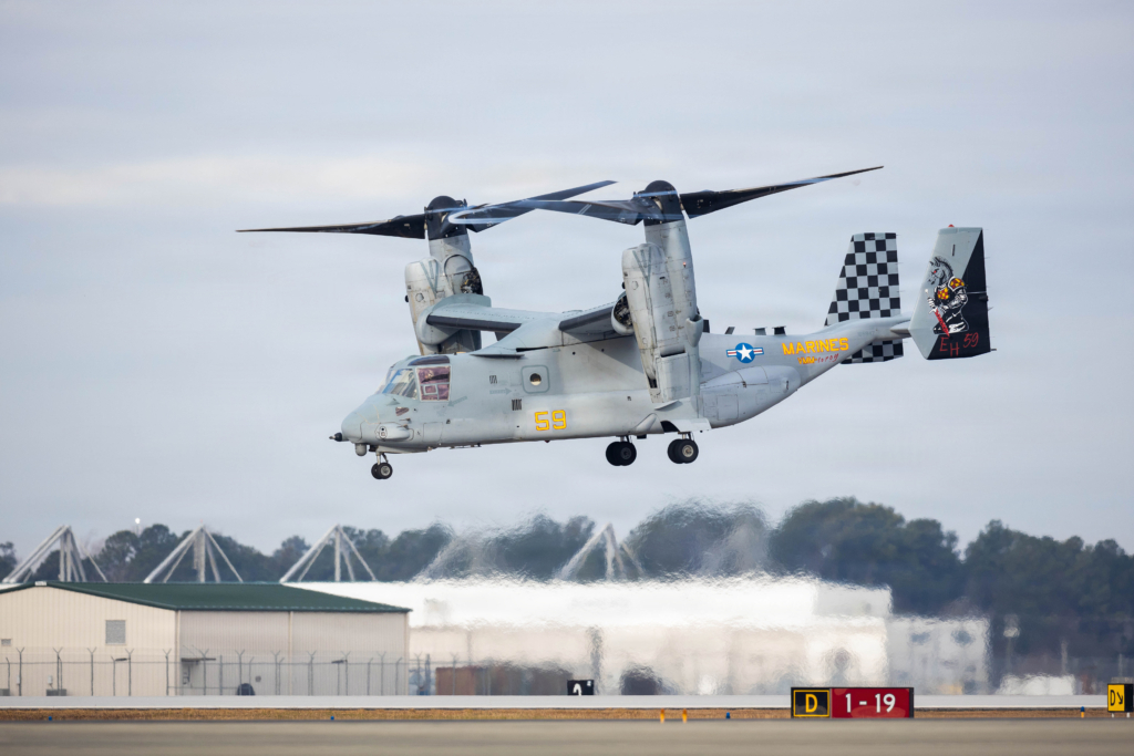 MV-22 Osprey 'Black Knights' return as US Marines reactivate unit