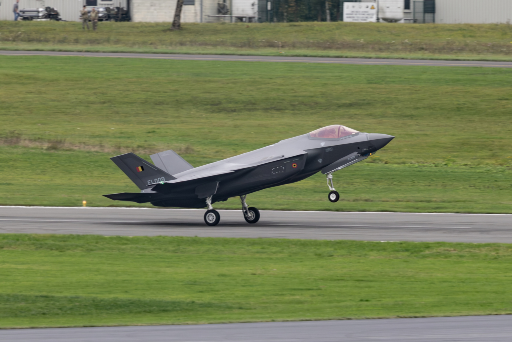 Belgium welcomed its first in-country F-35As to Florennes Air Base in October 2025. Image: Belgian Air Force
