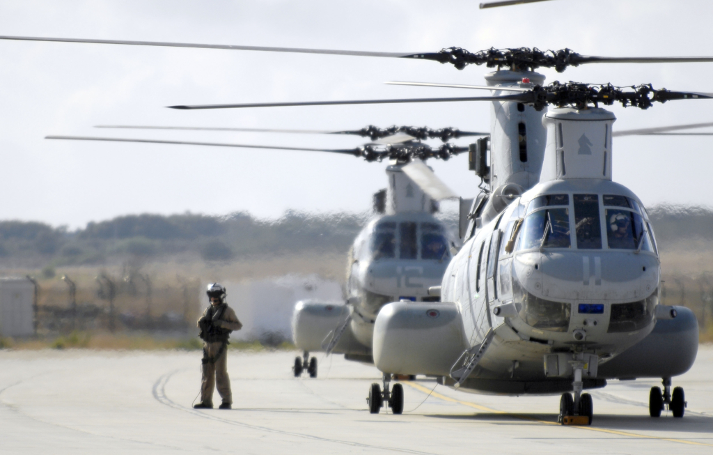 The 'Black Knights' operated the CH-46 Sea Knight for 40 years, with the unit beginning operations with the rotorcraft in 1968 and ending its association with the type when it transitioned to the MV-22B Osprey in 2009. Image: US DOD/Tech Sgt Jerry Morrison