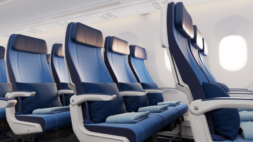 Edelweiss redesigned economy class Airbus A350