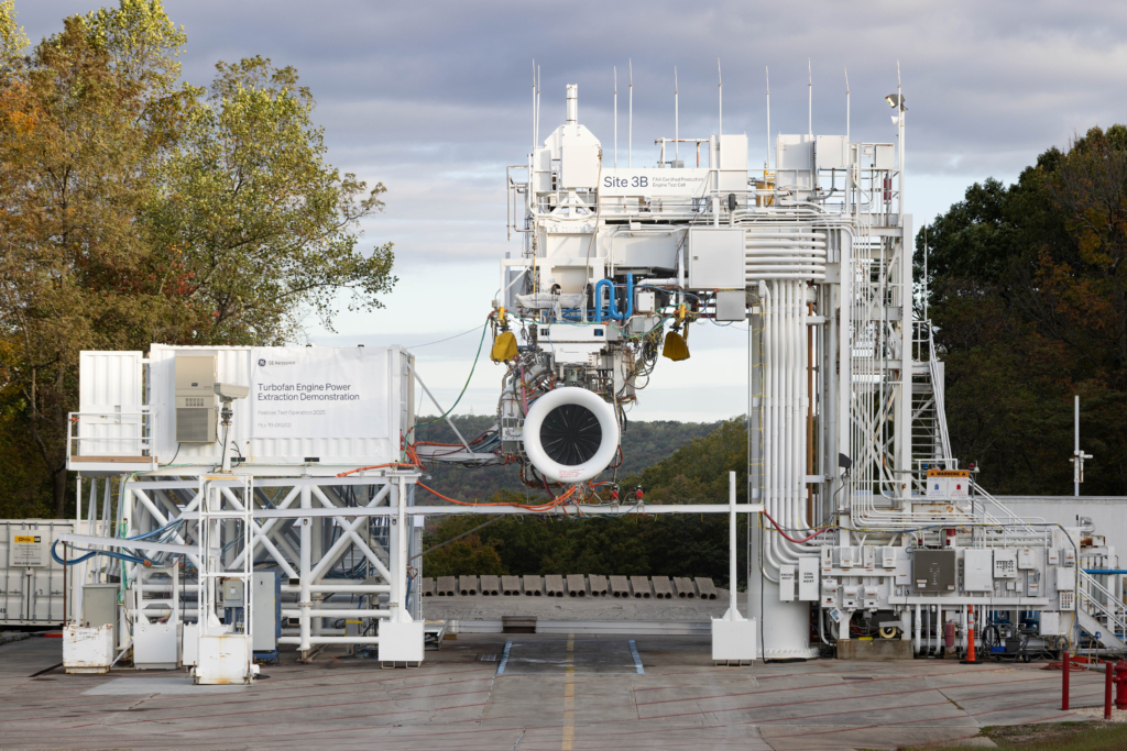 GE Aerospace hybrid electric engine testing