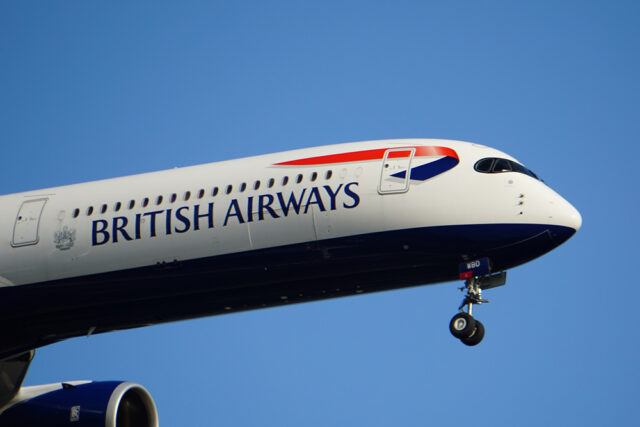 British Airways A350 front section