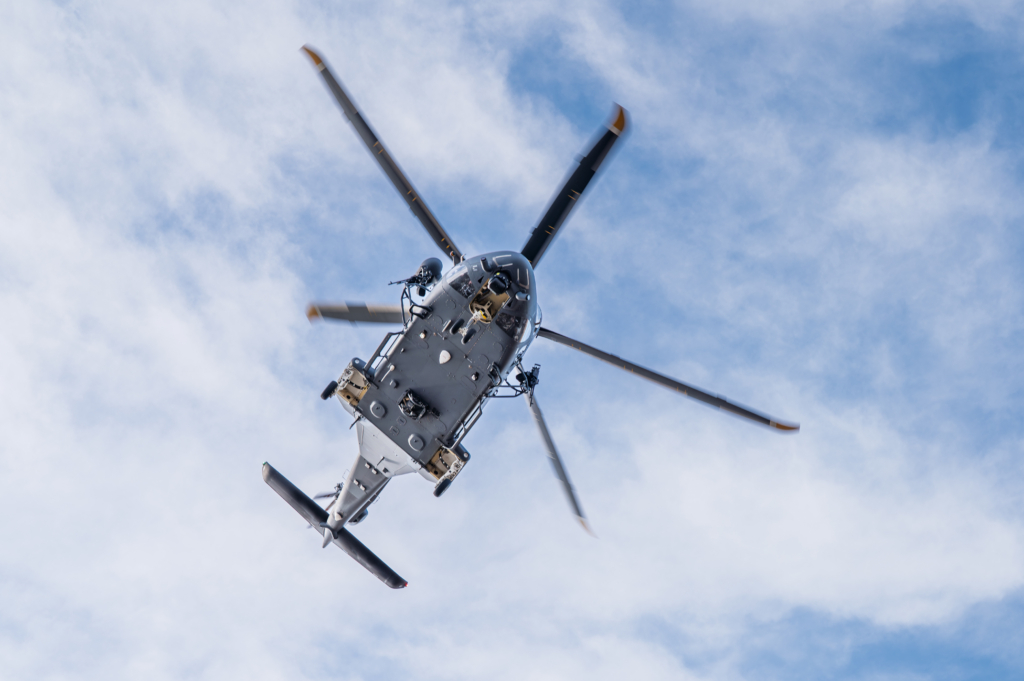 Air Force MH-139A Grey Wolf assigned to the 40th Helicopter Squadron conducts its first operational mission