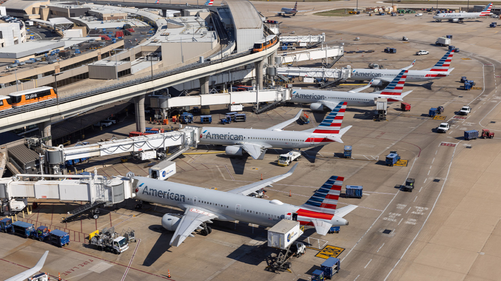 American Airlines aircraft at Dallas Fort Worth