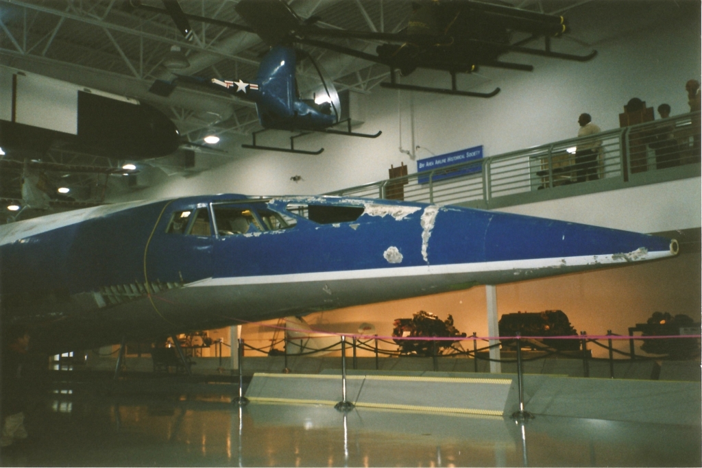 Boeing 2707 mockup at the Hiller Aviation Museum