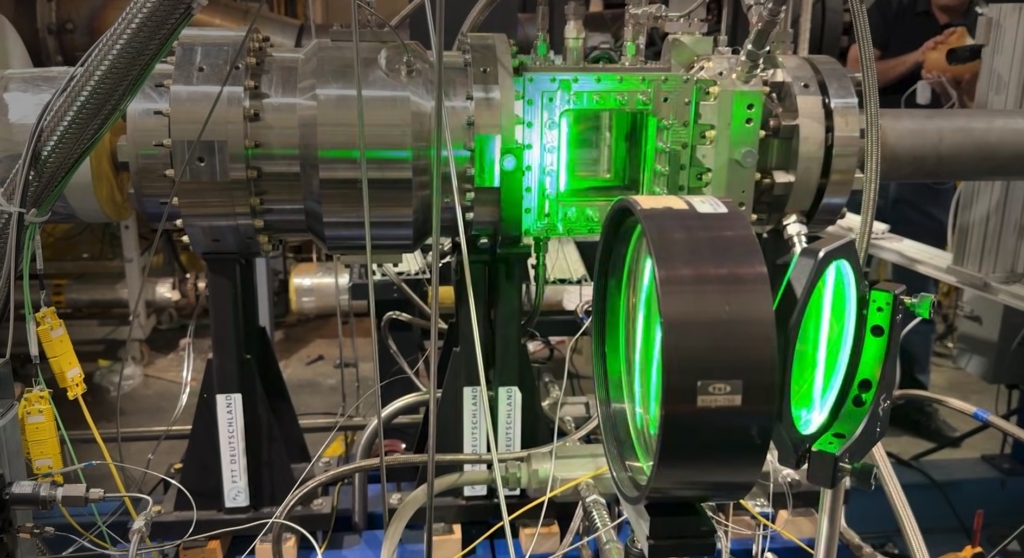 Boom supersonic laser beam engine testing